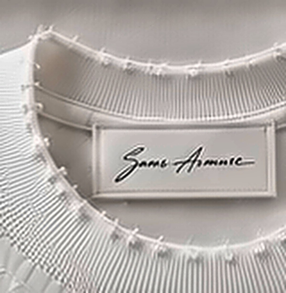 Script label at the neck