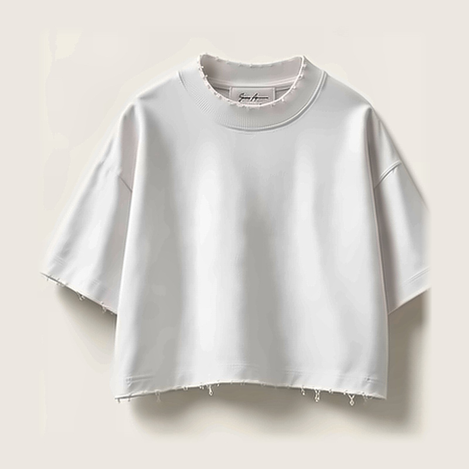 White foundational tee
